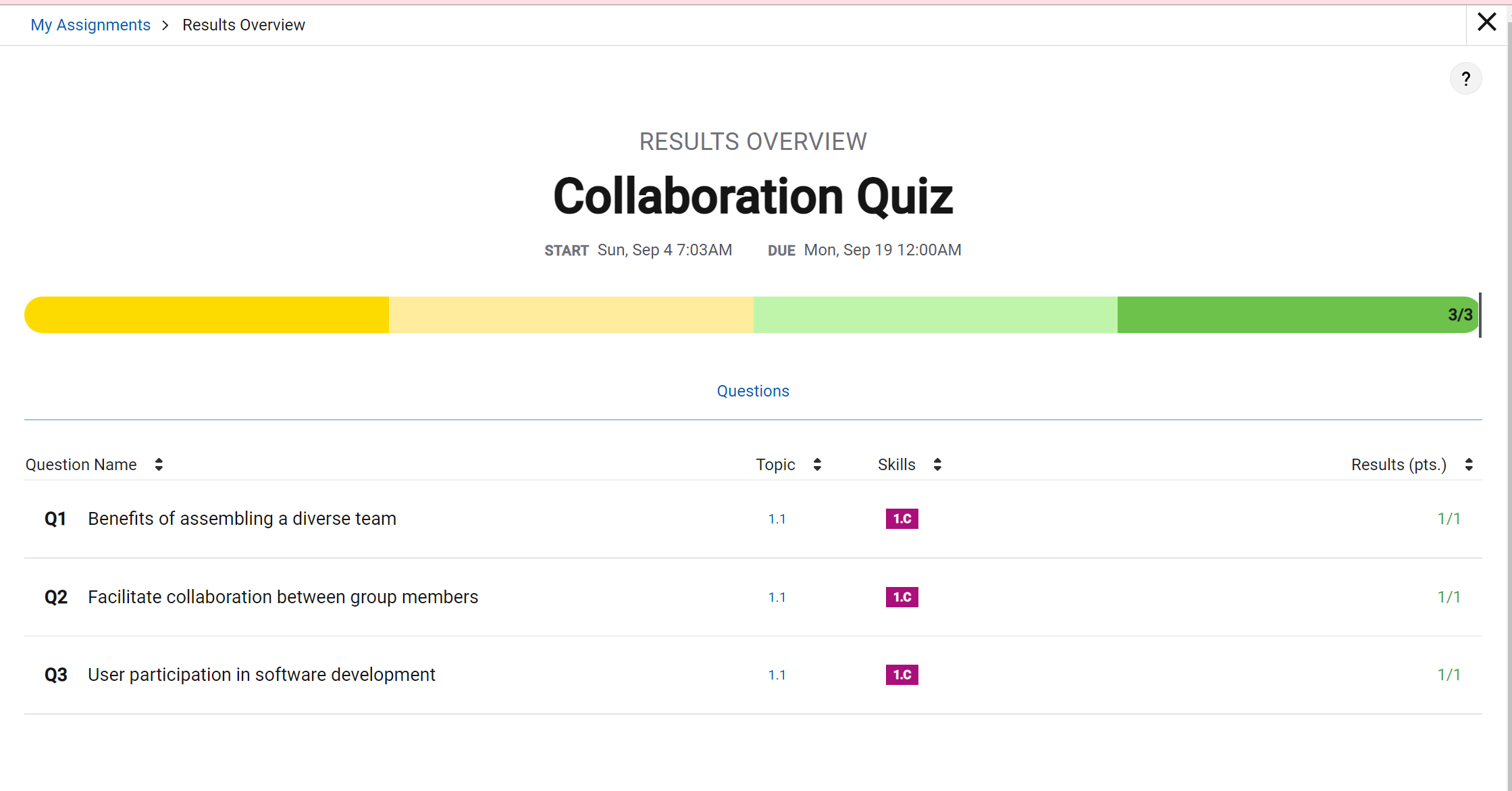 Collaboration Quiz